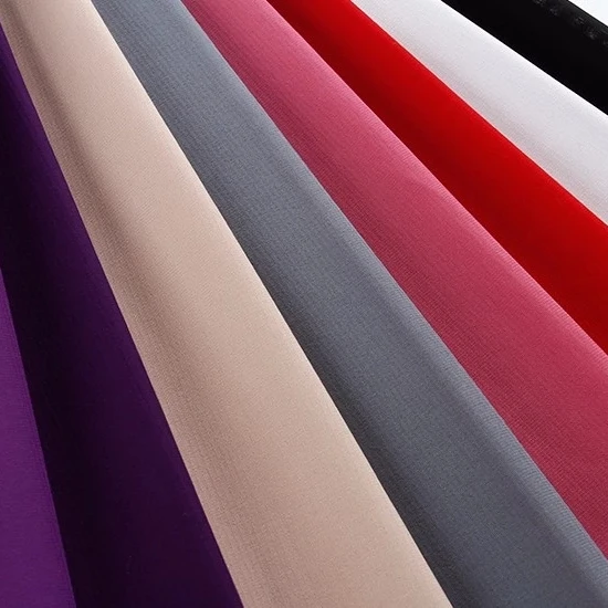 2022 china supplier 10 years experience polyester italian chiffon stretch  fabric