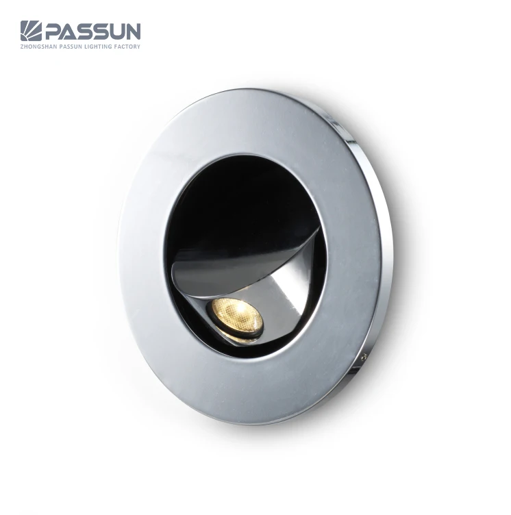 modern hotel home bedroom round wall recessed 3W book lamp headboard reading light