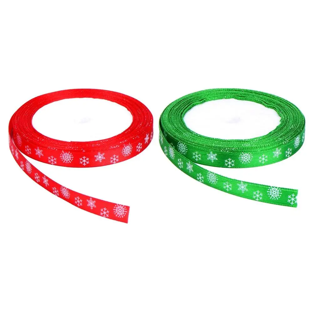 20mm custom white dots red and green ribbon for cake decoration polyester ribbon