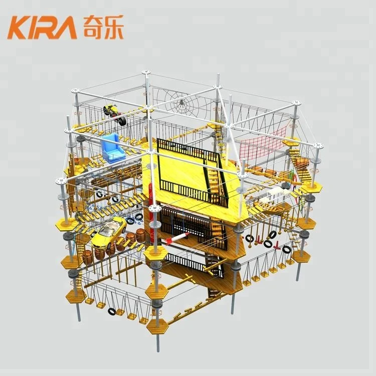 Team Building Indoor Outdoor Adventure Obstacle High Ropes Course