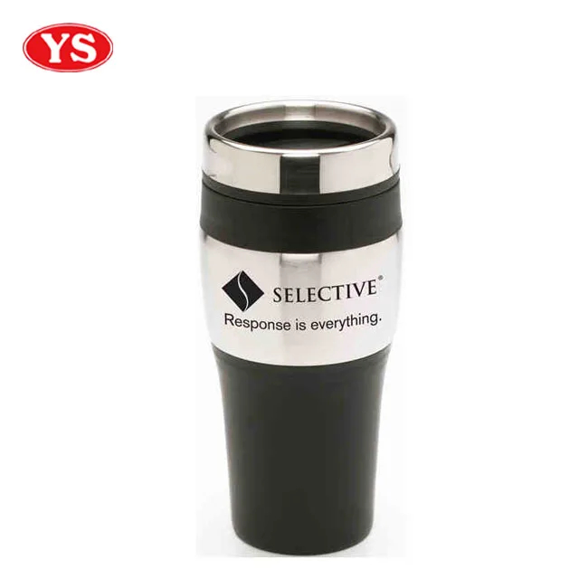 eco friendly 14oz double wall insulated coffee tumbler auto mug