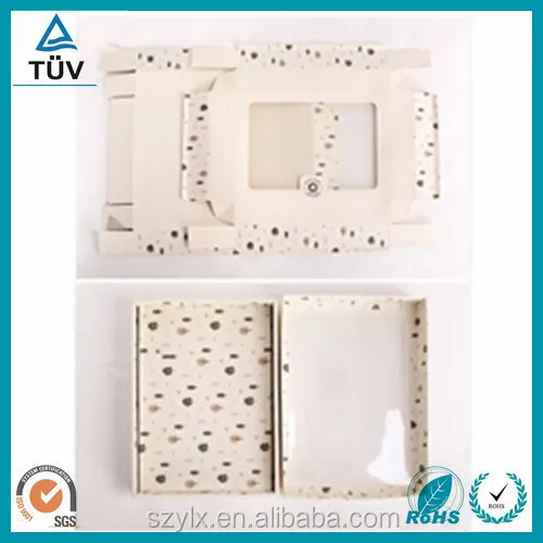 Custom design clear PVC window box packaging