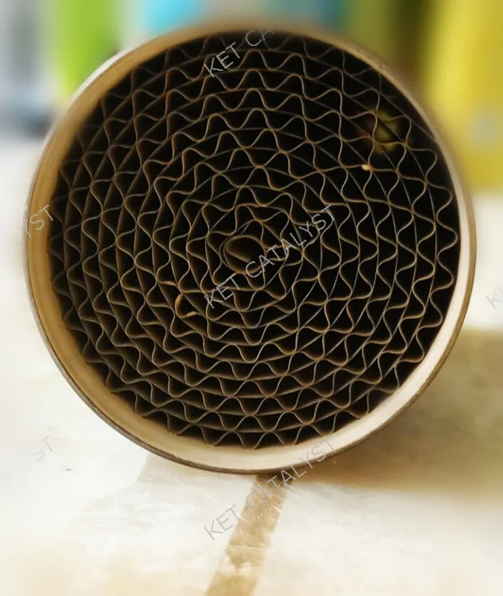 KET High performance  Stainless steel Euro5 metal monolith three way catalyst for sport cars