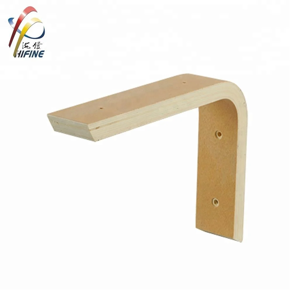 Hifine common type Plywood Shelf Bracket wooden shelf bracket