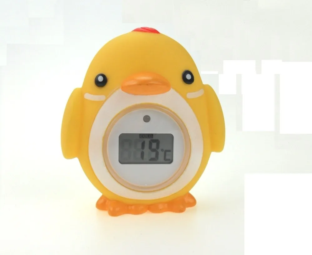 
EN71 Approved water and room bath thermometer with clock 
