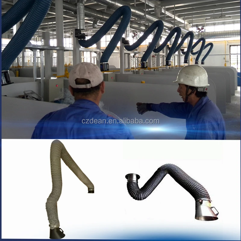Universal smoke suction arm/fume extraction hood arm/flexible fume extractor arm 2m length
