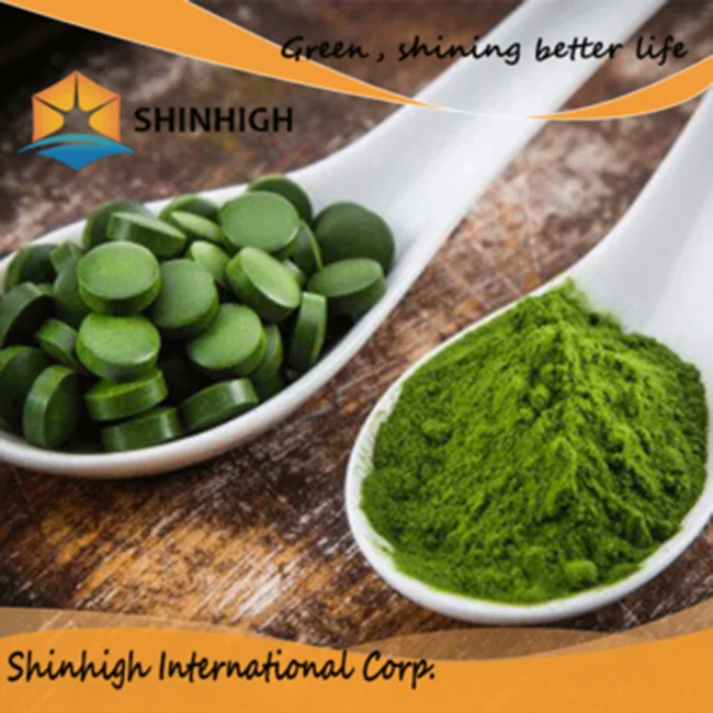 
100% natural blue green algae organic spirulina powder 