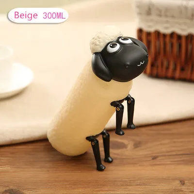 Creative cartoon design borosilicate glass water bottle for water