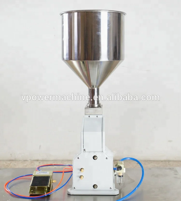 A02 Pneumatic 5-50 ml Manual Small Dose Soap Liquid Paste  filler filling machine