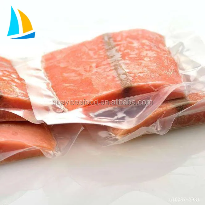 healthy food fresh pink fish Frozen Salmon