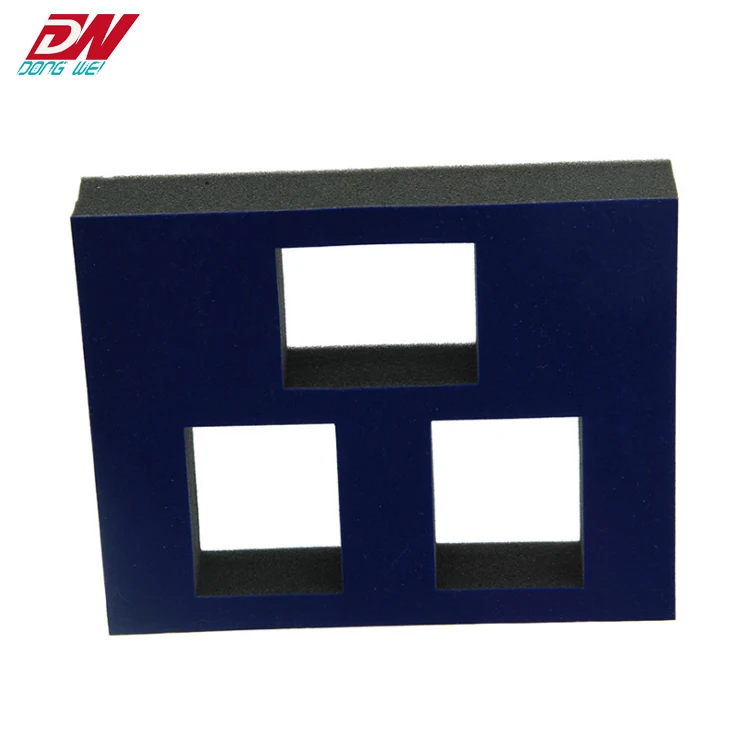 High Density Soft Custom velvet Sponge Foam Insert packaging For Jewelry Box