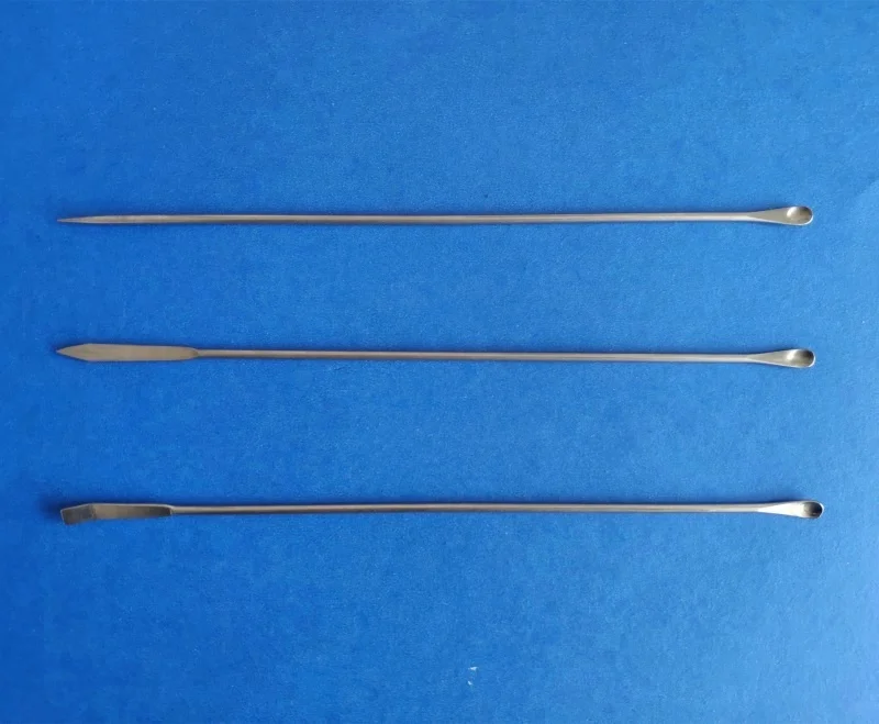 Lab use 3*1 Stainless Steel microscale spoon micro spoon with spatula