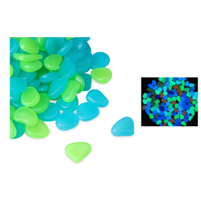 photoluminescent long after glow in the dark luminous luminescent garden pathway walkway paving cobblestone pebble rock stone