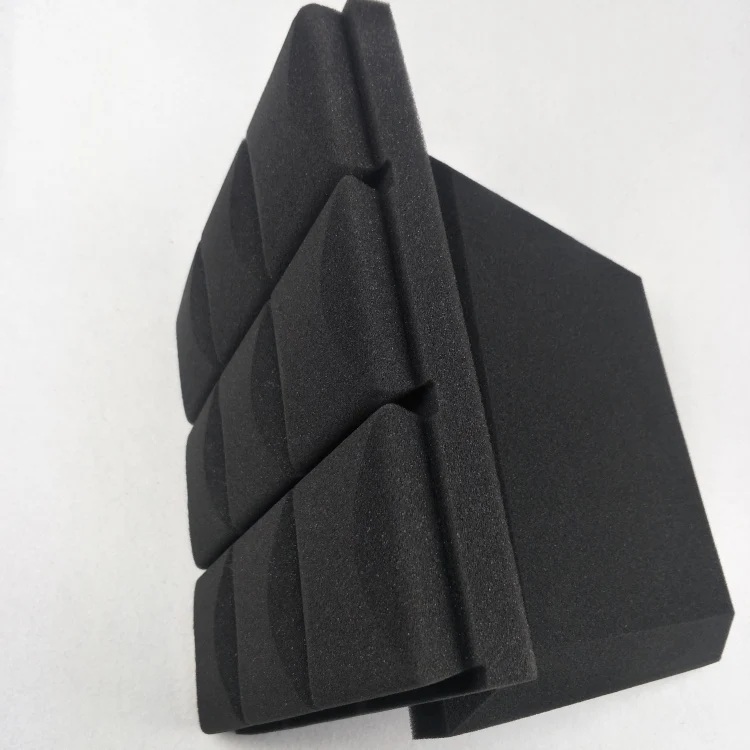 Top die cut mushroom shape acoustic sponge foam sheet