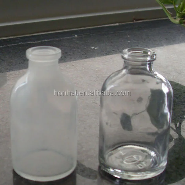 100 ml type II and III amber injection glass vial for antibiotics