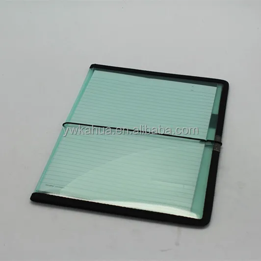 Custom Cheap A4 elastic string plastic presentation file folder pp display book with note book