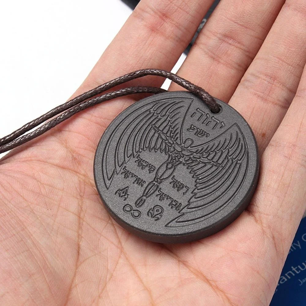 Health Jewelry Japanese Quantum Energy Pendant Negative Ion Lava Stones Pendants 6000 ions