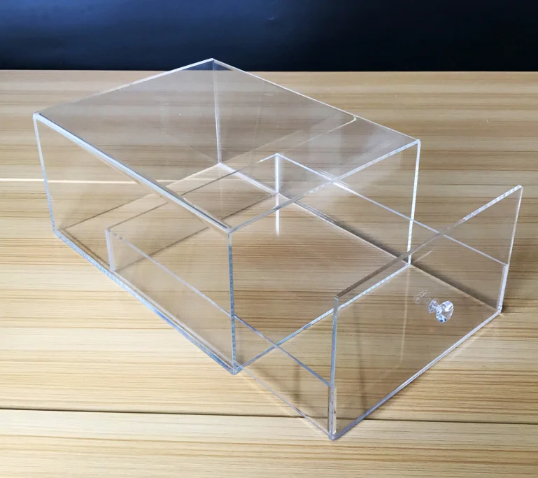 retail clear acrylic waterproof acrylic running shoe display shoes acrylic shoe box
