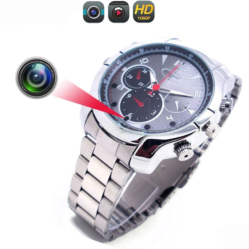 Night vision 1080P full hd Mini Spy Hidden Camera Watch mini video camera with 16gb