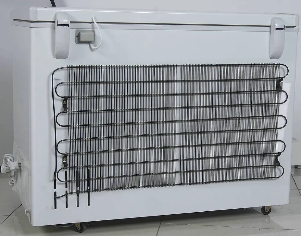 Top open door chest freezer 260l with feet