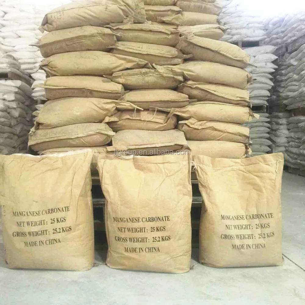 Manganese carbonate Mn 44% MnCo3 feed grade for animals fertilizers battery grade