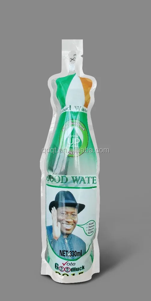 
OEM Acceptable Plastic standing Bags Packaged Drinking Water 