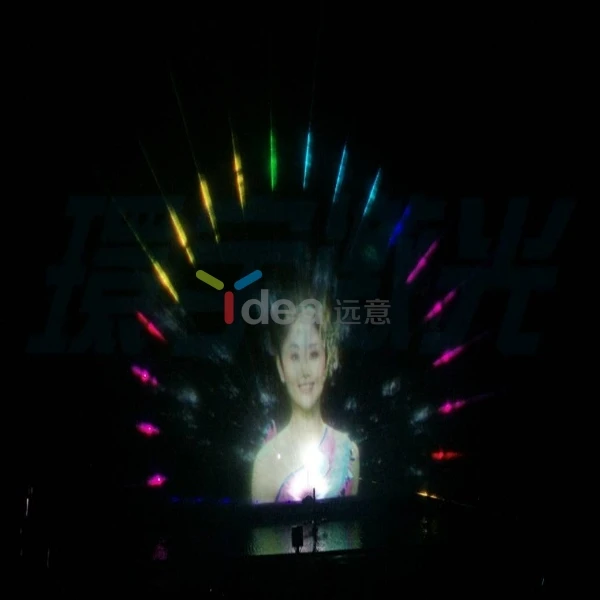 Musical Dancing Floating water screen laser movie fountain For Projector