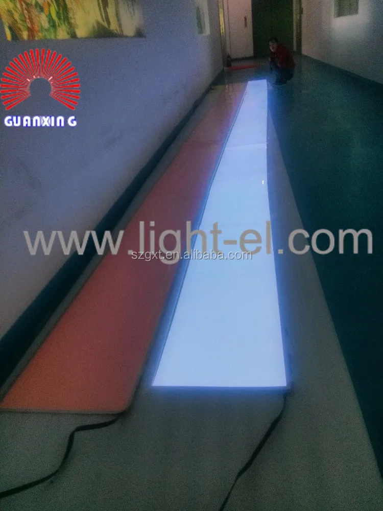 white blue green electro luminescent sheet backlight panel