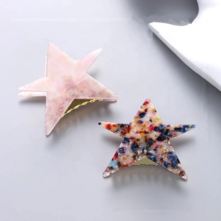 Tortoise shell cellulose acetate hair claws   hair accessories and hair jaw clips