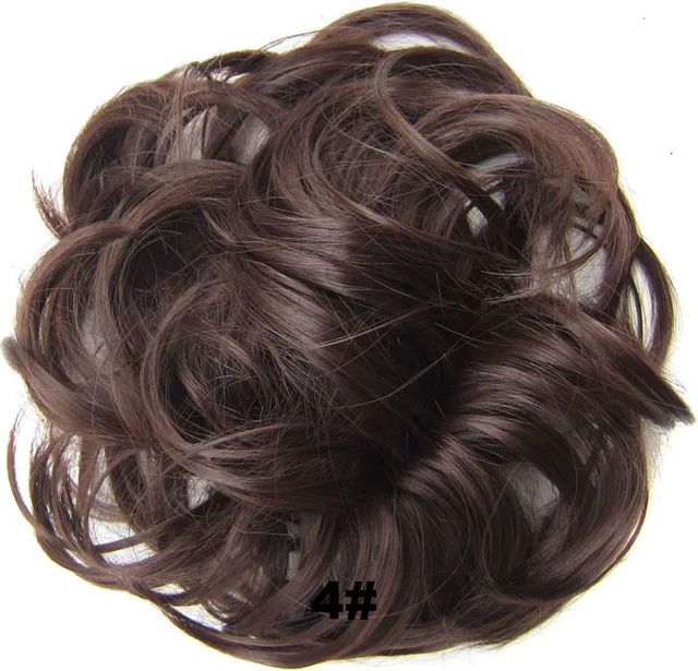 
Women Natural Red Blonde Black Brown Synthetic Hair Hair Extension Roller Fast Bun Donut Chignon 