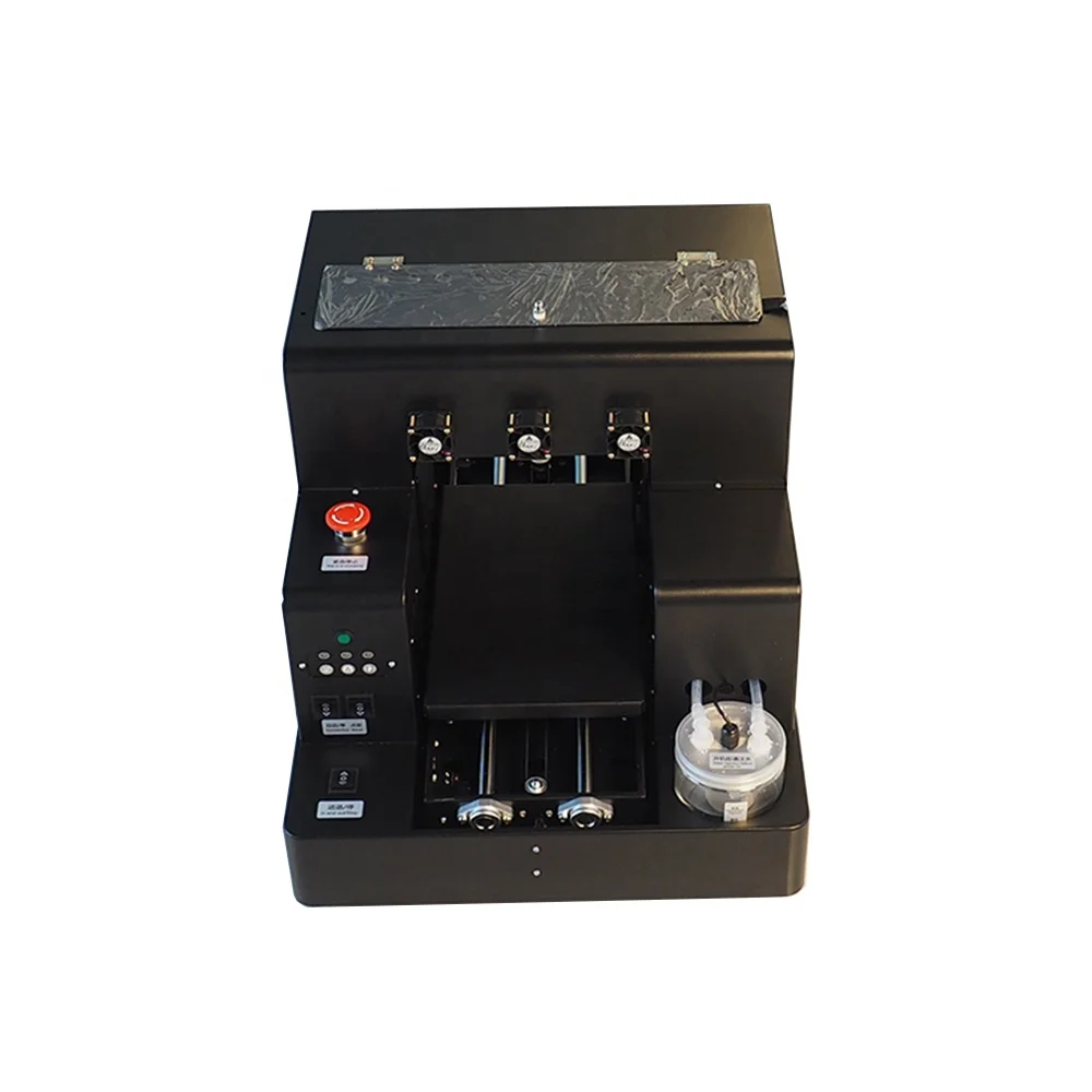 SyoonTech Smallest Full Automatic A4 UV Printer for bottle cylinder print with Pallet