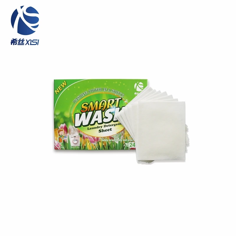 Organic condensed laundry sheet cleaning clothes detergent paper tablets