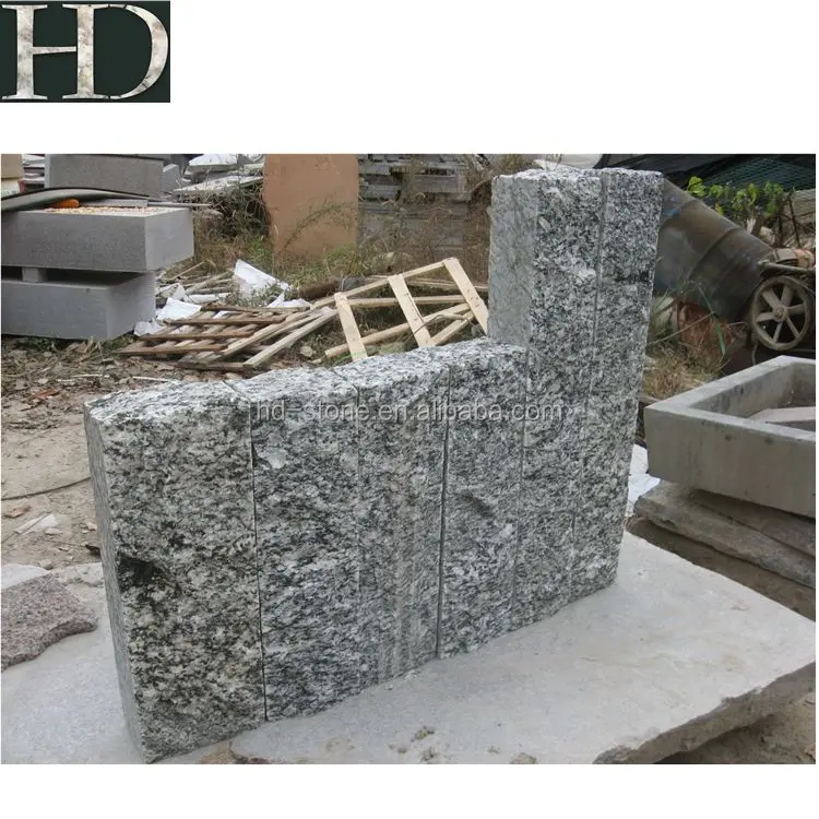 Road Side Curb Stone Sea Wave Flower Granite Kerbstone Prices