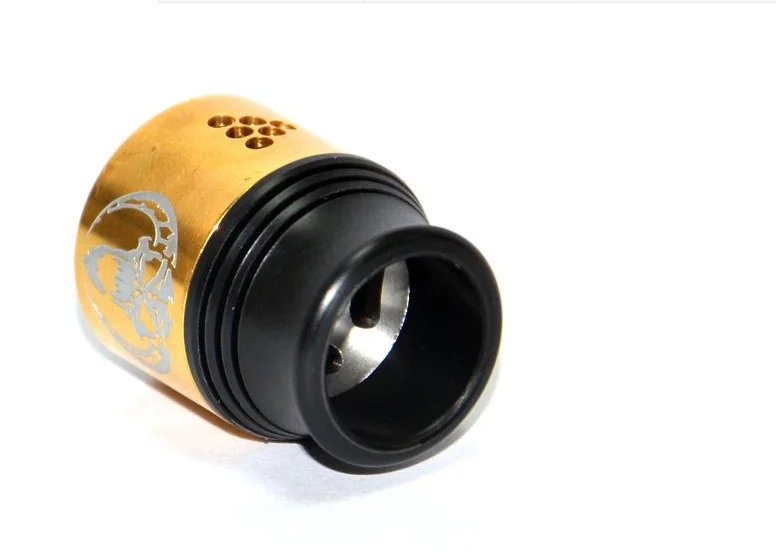 Vaporizer Baal V3 RDA Atomizers Baal 3.0 Rebuildable Airflow Control With Wide Bore Drip Tips Peek Insulators Fit 510 Mods