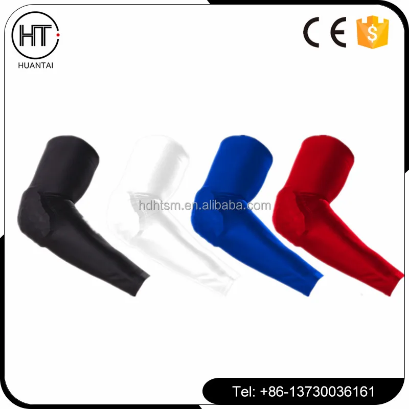 Factory price Elastic Sport Basketball Shooter Arm Sleeve Crashproof Honeycomb Elbow Support Pads
