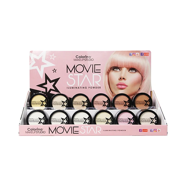 OEM индивидуальная собственная торговая марка, пудра для лица, косметическая пудра для макияжа, хайлайтер, лучшая компактная пудра