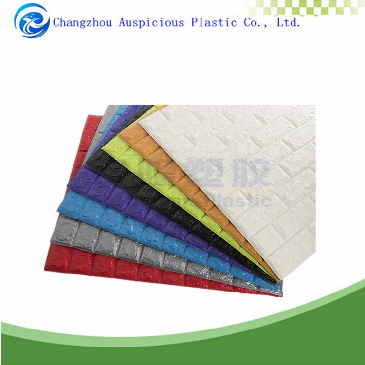 hot sale 3d decorative pe foam soft wall covering panels