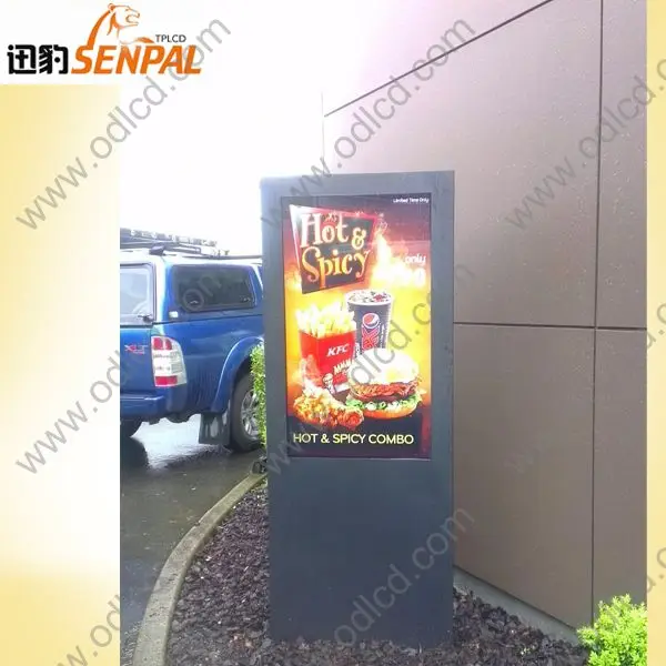 высокая brighteness наружная реклама жк-дисплей прозрачный сенсорный жк-экран