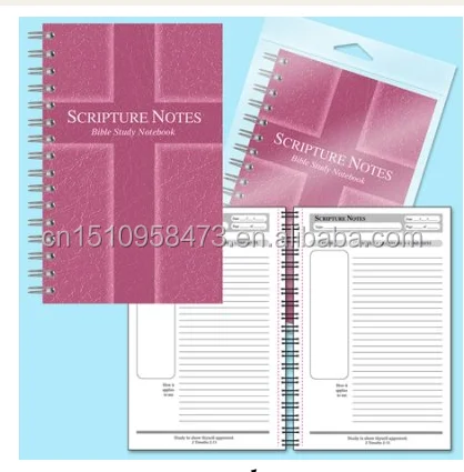 Scripture Notes Bible Study Notebook - Rose