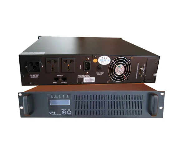 Online 19 inch RackMount Ups sine wave router ups 1kva 2kva 3kva uninterruptible power supply for computer