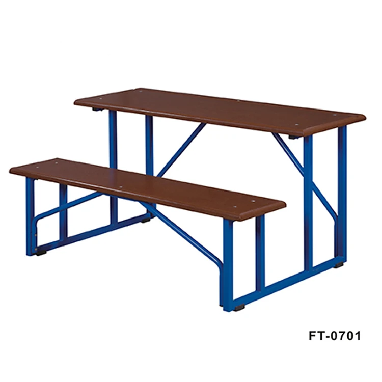 Wooden School Table And Chair ,Double Bench Table,3 Seater