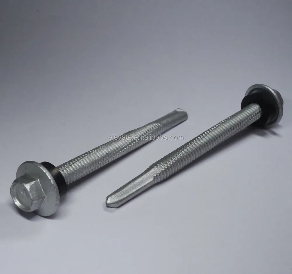 AS 3566 Indented Hex Flange Washer Head BSD Thread Reduce Point screw self-drilling