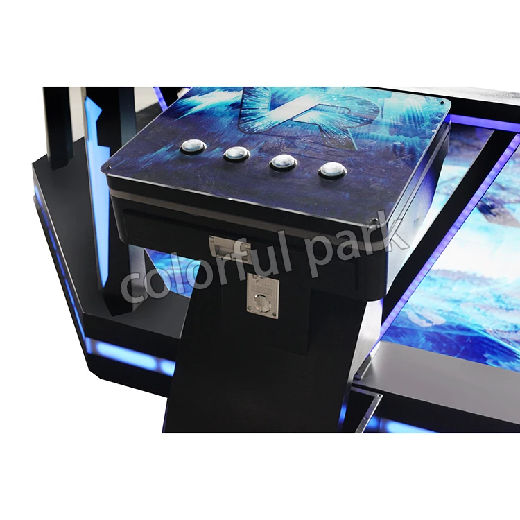 Colorful Park 9d Vr Standing up and Down Battle Gun Shooting Game Simulators for 2 Players Machine