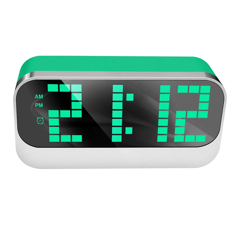 2022 Desktop Digital Display Date Time Temperature Large Number Led Mirror World Clock