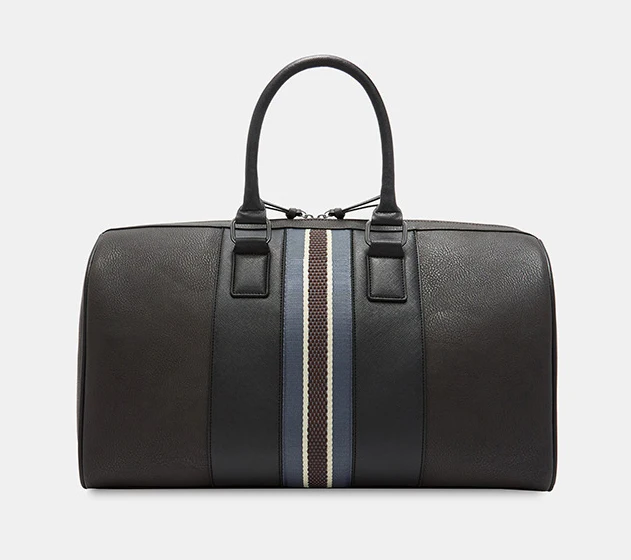 Large-capacity Custom Black Leather Briefcase For Men