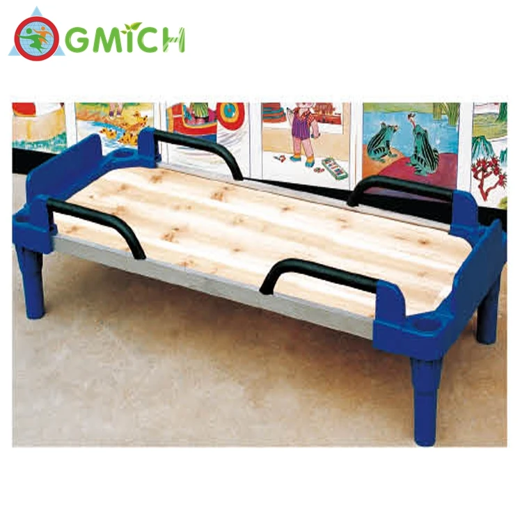 Childcare center furniture J212G bed wooden plastic bed for kids