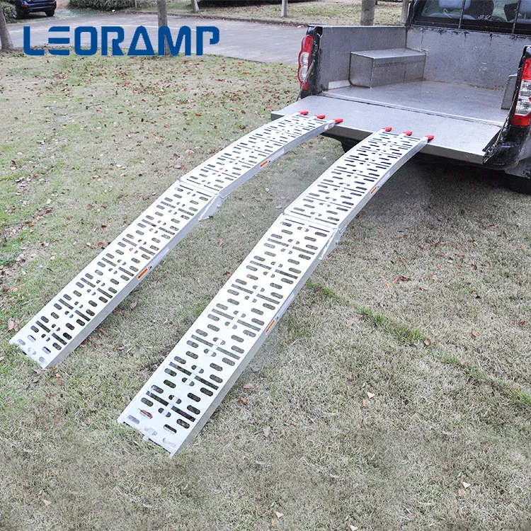 Heavy duty foldable durable loading aluminum atv ramps for motorcycle