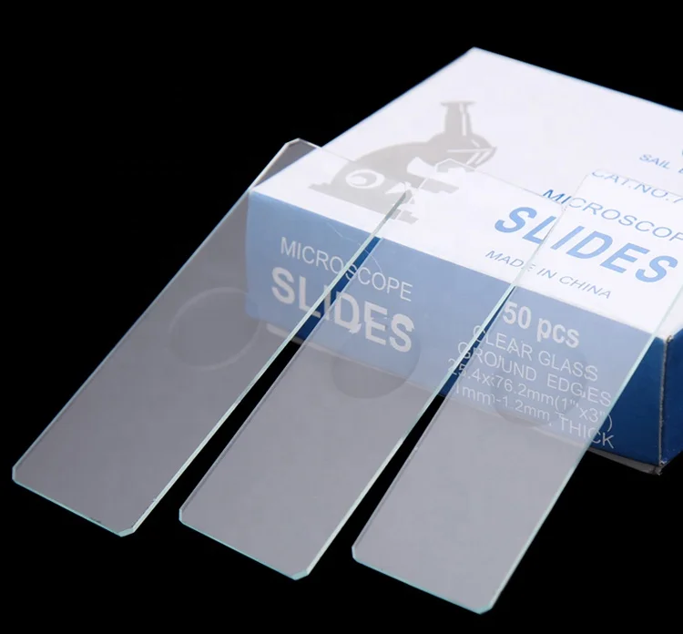 Medical Glass Microscope Slides Single Depression Concave