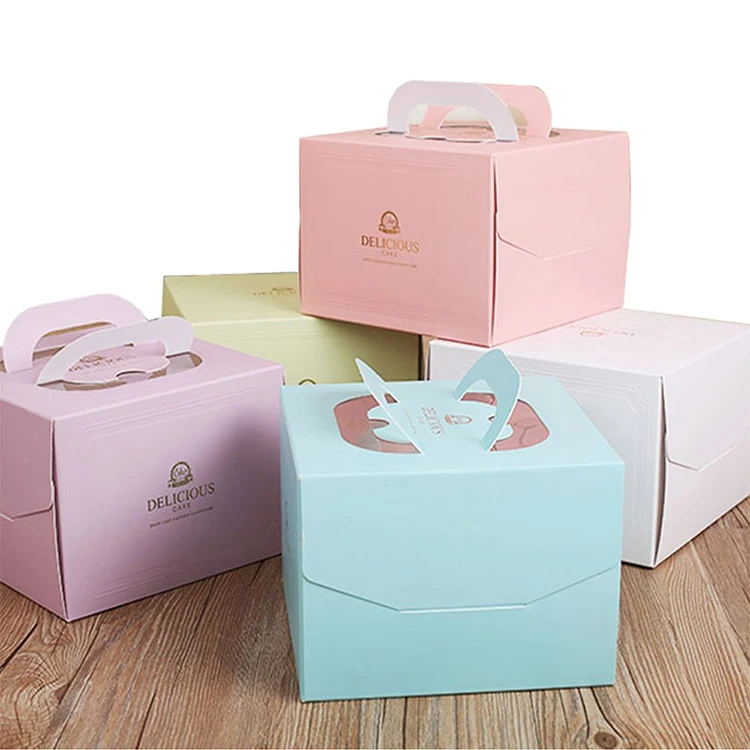 Изготовленный На Заказ 12 дюймов крафт-бумага упаковочные коробки для праздничного торта 12 коробки для тортов и пирожных