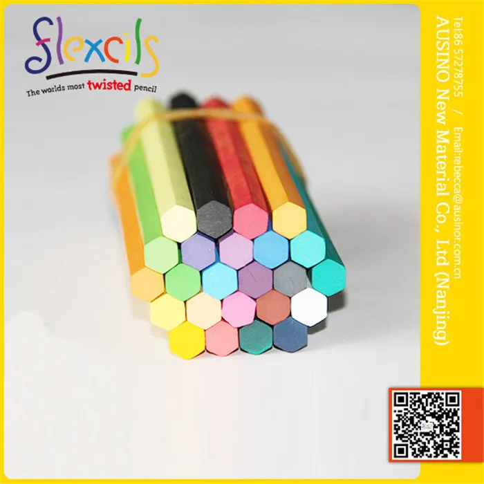 FLEXCILS длительный срок службы ручной чистым гексагональных радуги цветной карандаш